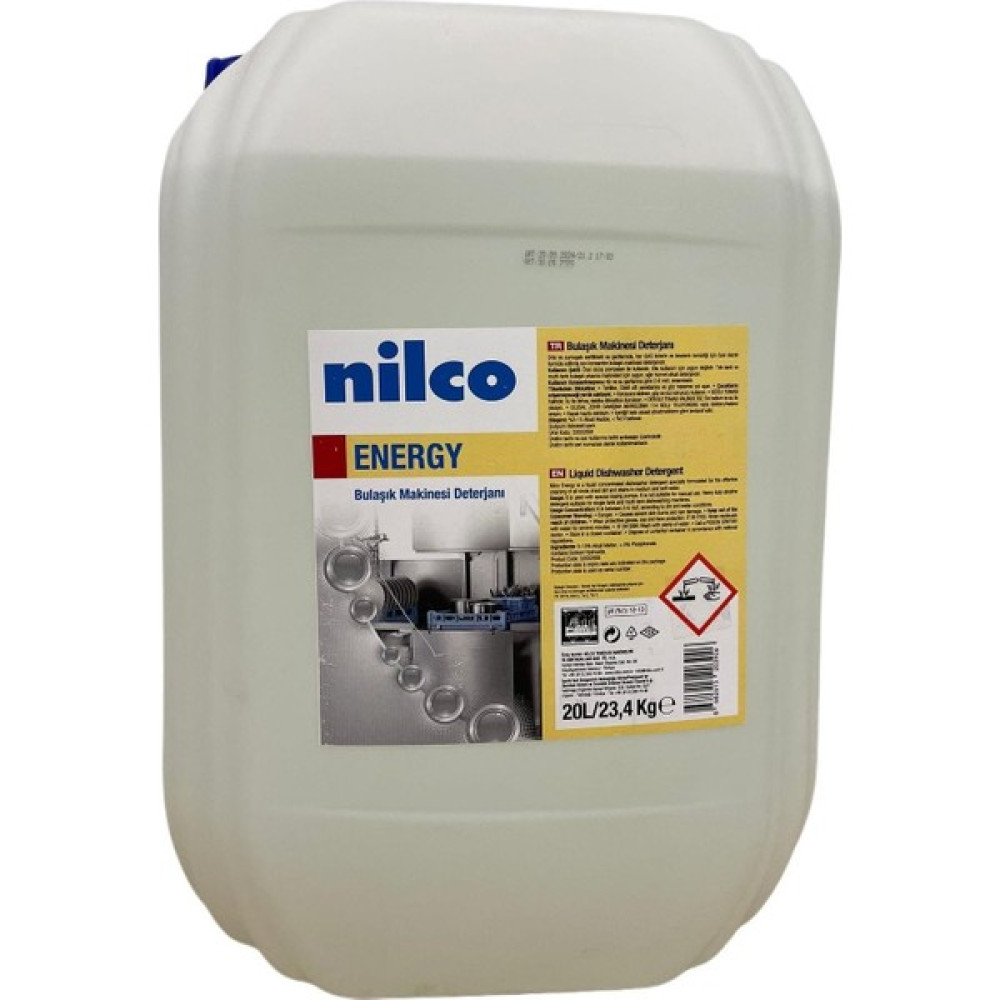 Nilco Energy Sıvı Bulaşık Makinesi Deterjanı (20 Lt) - Ölçü Bulaşık Yıkama Fiyatı