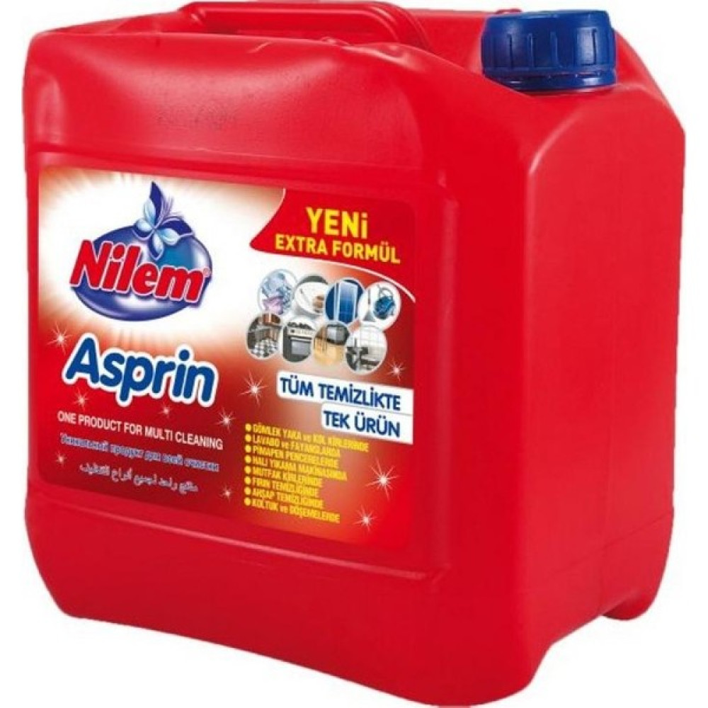 Nilem Aspirin Tüm Temizlikler İçin 5 lt 2'li Temizlik Malzemeleri Fiyatı