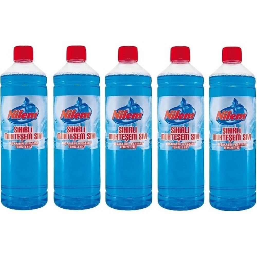 Nilem Sihirli Muhteşem Sıvı 5 x 1 Litre - Beyaz Parlatıcı ve Temizleyiciler Fiyatı