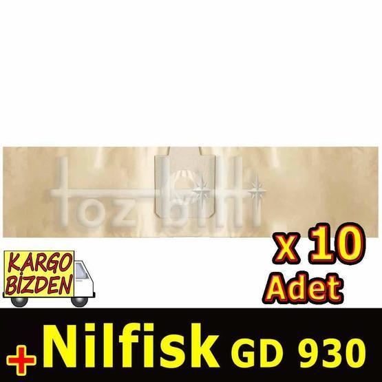 Nilfisk GD-930 10 Adet Süpürge Kağıt Toz Torbası