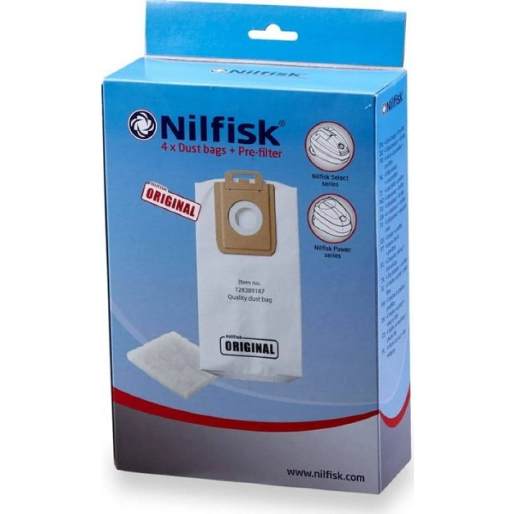 Nilfisk Select-Power Serisi 4'lü Toz Torbası - 1 Adet Elektrikli Süpürge Aksesuarları Fiyatı
