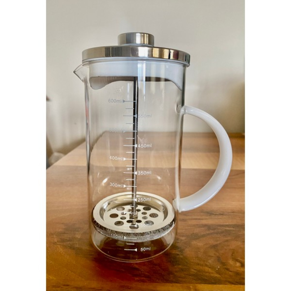 Nilin Vadisi Büyük Boy French Press Bitki Çayı Demliği Filtre Kahve Ateşe Dayanıklı Demlik Borosilikat Cam 600ML French Press Fiyatı
