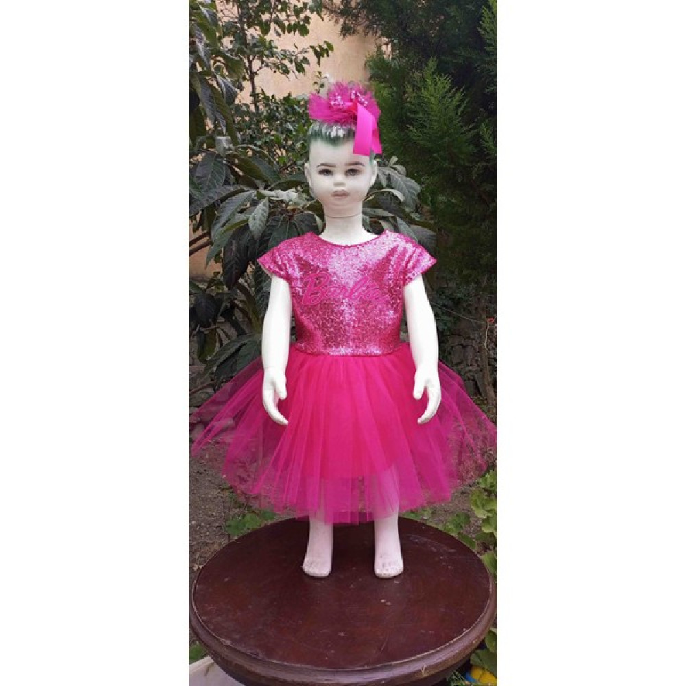 Niliya Çocuk Giyim Payetli Barbie Tütü Elbise Elbise Fiyatı