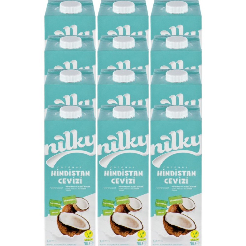 Nilky Hindistan Cevizi Sütü Glütensiz Bitkisel Bazlı Laktosuz Vegan12x1 lt Diğer Fiyatı
