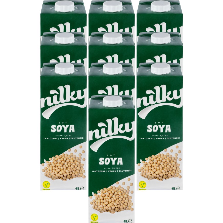 Nilky Soya Sütü Laktosuz Vegan Glütensiz 10X1 Diğer Fiyatı