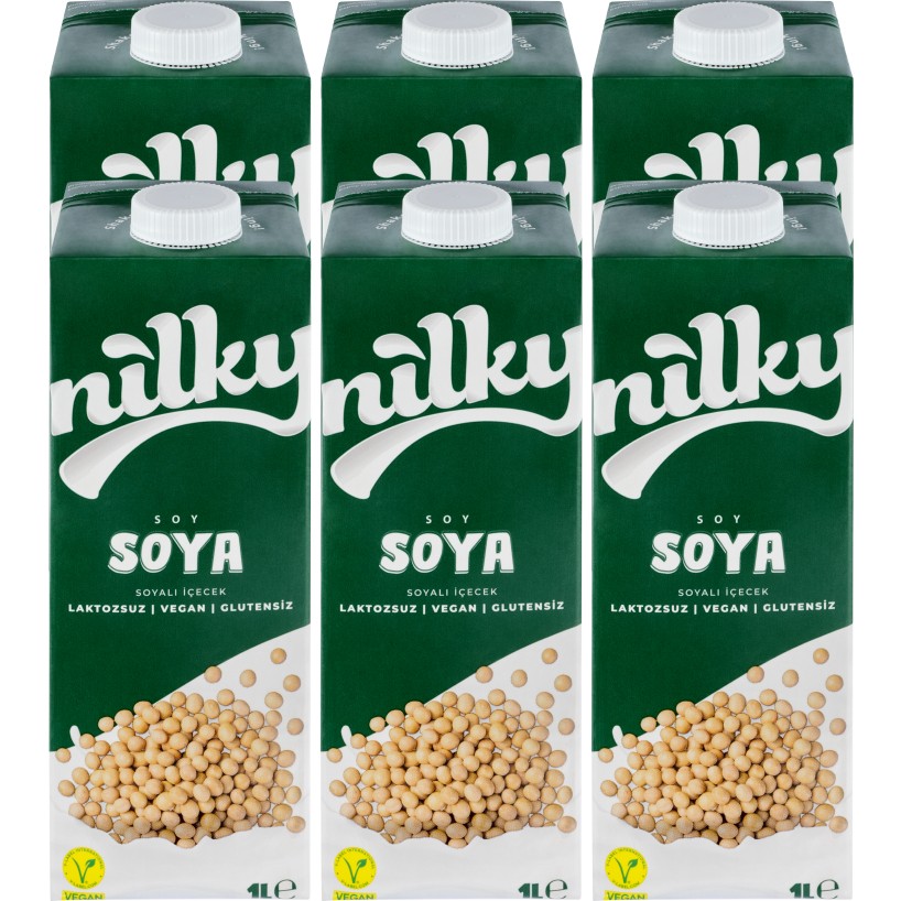 Nilky Soya Sütü Laktosuz Vegan Glütensiz 6x1 lt Diğer Fiyatı