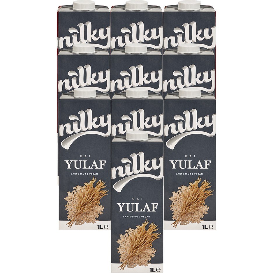 Nilky Yulaf Sütü Bitkisel Bazlı Laktosuz Vegan 10x1 lt Türkiye Menşeli Sağlıklı Alternatif Diğer Fiyatı