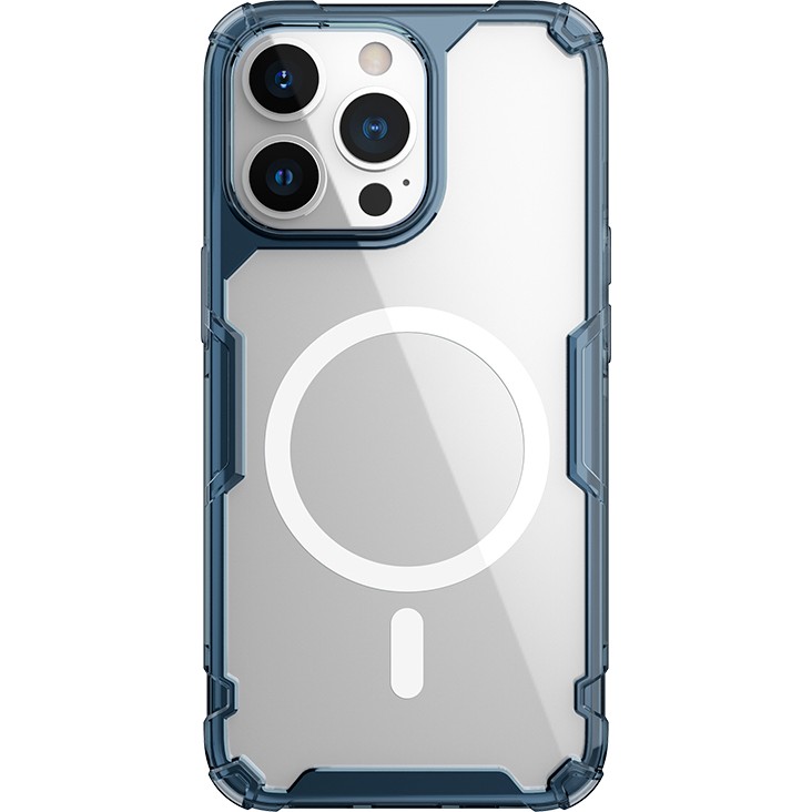 Nillkin iPhone 13 Pro Max Magsafe Özellikli Nature Tpu Pro Kapak - Mavi Cep Telefonu Kılıfı Fiyatı