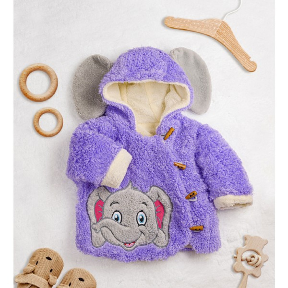 Niloşum Sevimli Fil Figürlü Peluş Bebek Ceketi Bebek Montu Fiyatı