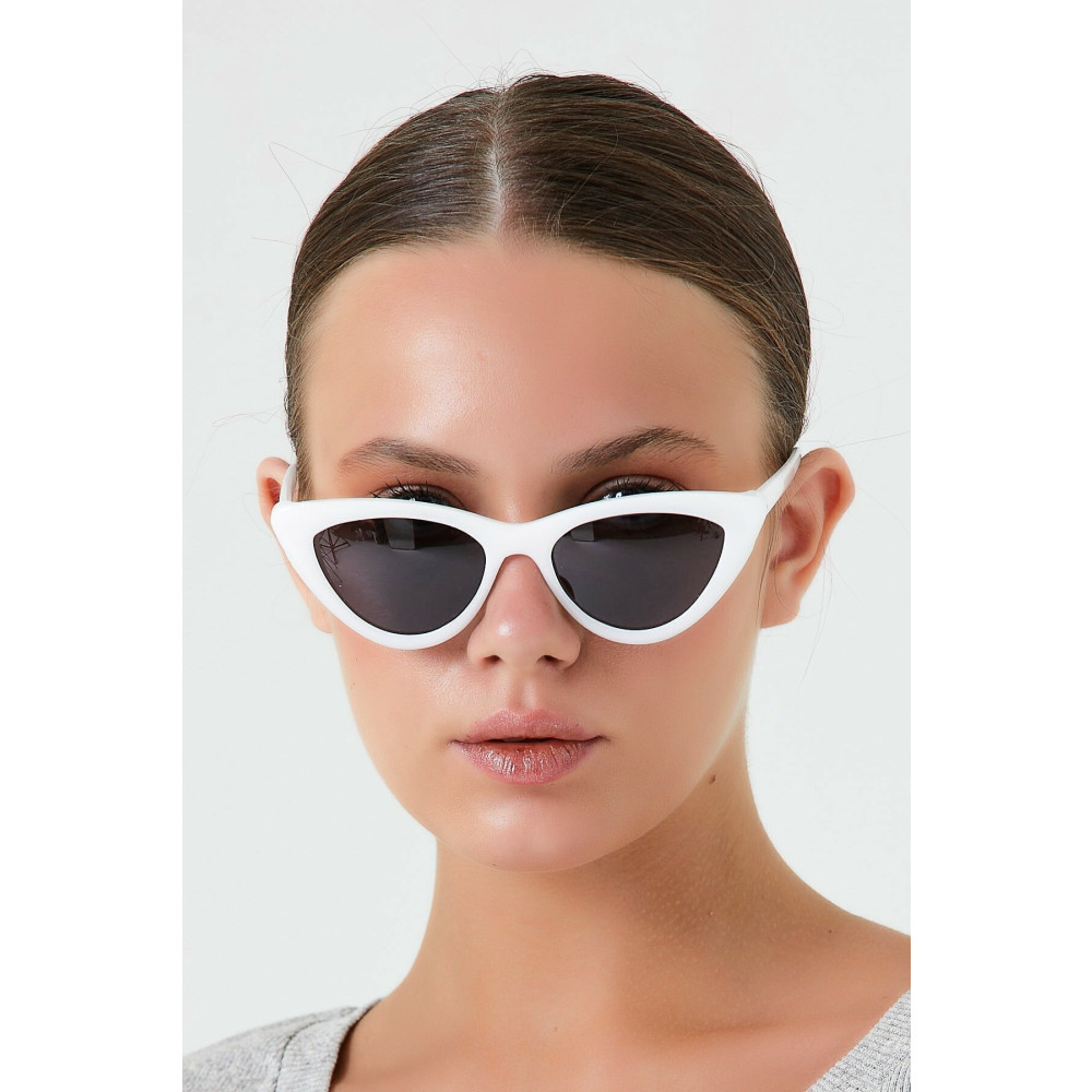 Nilu Moda Cat Eye Beyaz Kadın Güneş Gözlüğü Güneş Gözlükleri Fiyatı