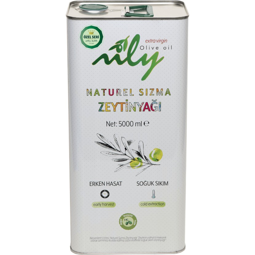 Nily Özel Seri Eken Hasat Soğuk Sıkım Naturel Sızma Zeytinyağı (5L) - 5 lt Diğer Fiyatı