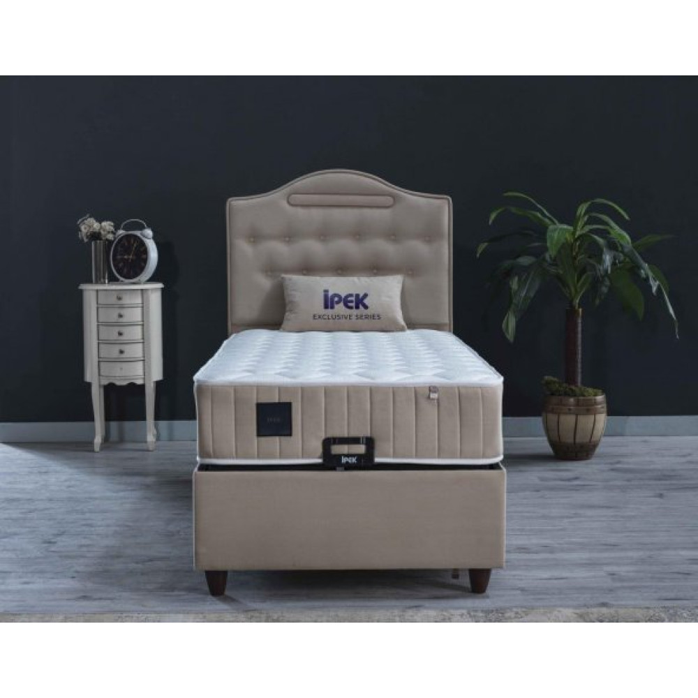 Nima 3 Lu Set ( Baza + Baslik + Yatak) Cift Kisilik ( Bej) 140X190 Oda Mobilyası Takımı Fiyatı