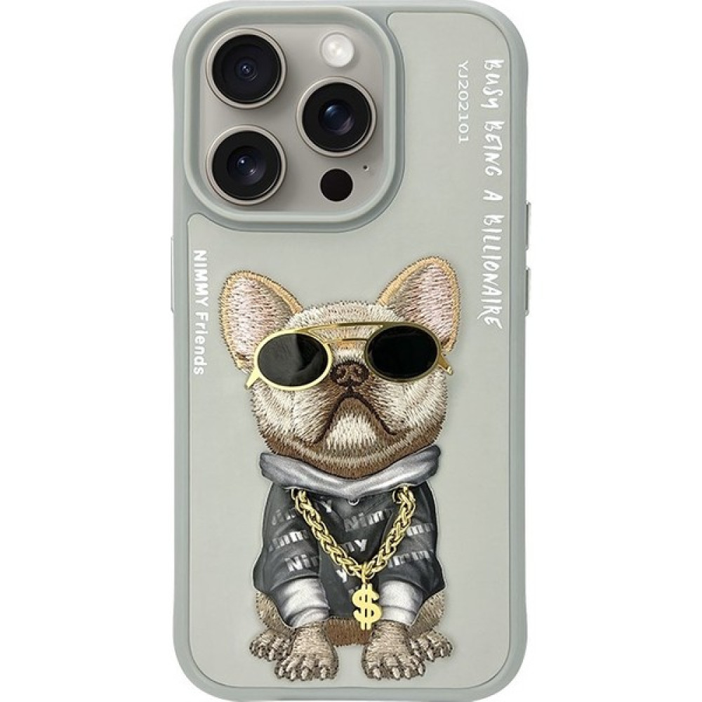 Nimmy iPhone 15 Pro Max Gri Dog Series Telefon Kılıfı Cep Telefonu Kılıfı Fiyatı