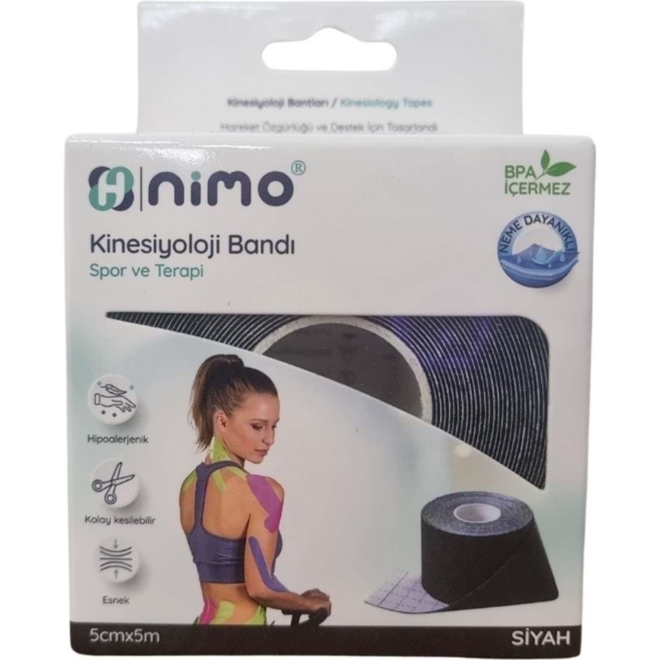 Nimo Kinesiyoloji Bandı 5CMX5M Siyah Diğer Fiyatı
