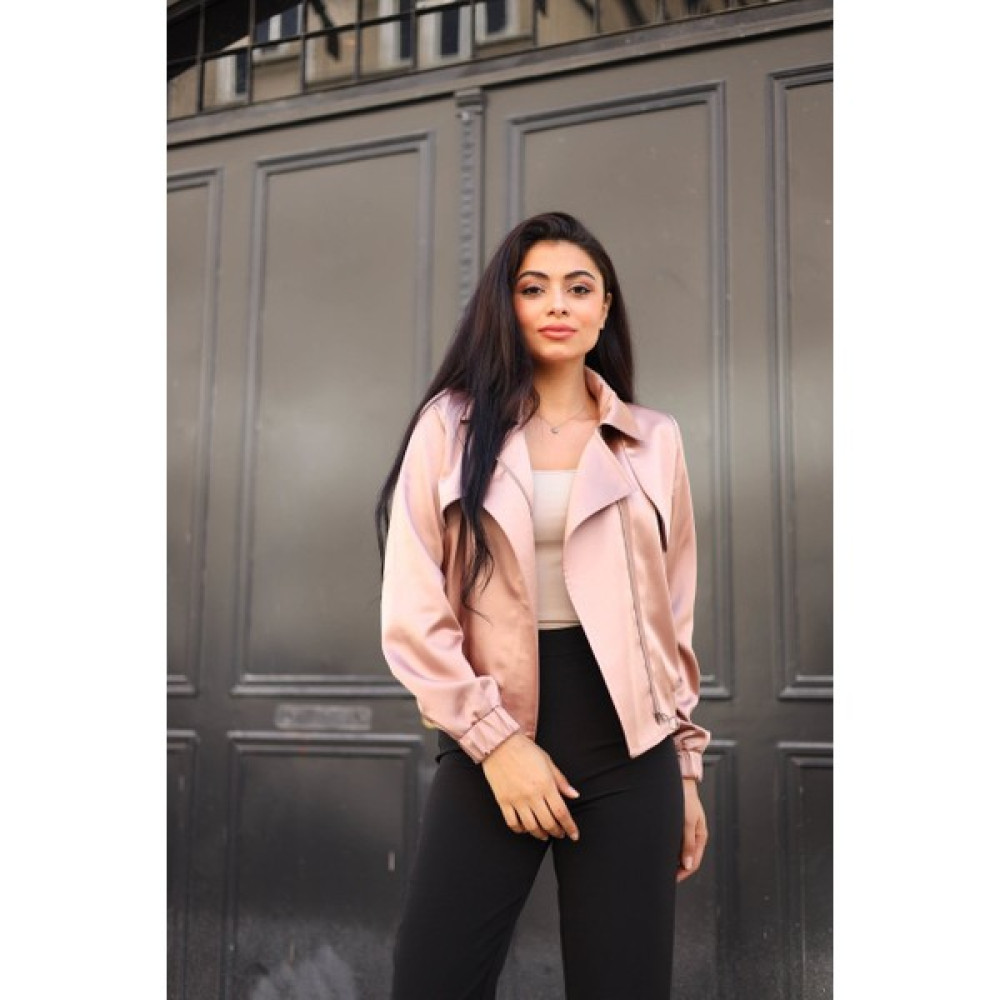 Nina Saten Bomber Ceket Rose 36 Bayan Ceket Fiyatı
