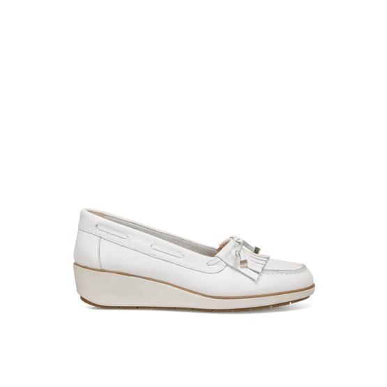 Nine West Agha Beyaz Kadın Dolgu Topuk Ayakkabı