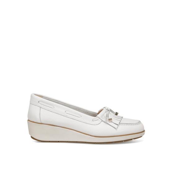 Nine West Agha Beyaz Kadın Dolgu Topuk Ayakkabı