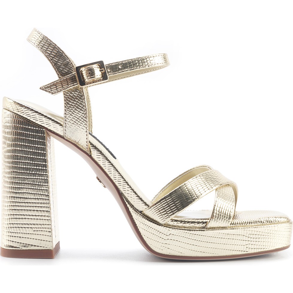 Nine West Kellı 5fx Altın Kadın Topuklu Sandalet Ayakkabılar ve Çantalar Fiyatı