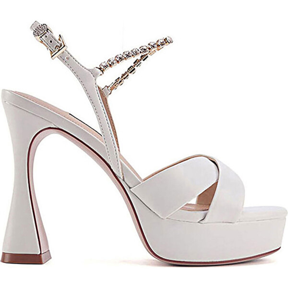 Nine West Mavaro 3pr Beyaz Kadın Topuklu Sandalet Kadın Terlikleri ve Sandaletleri Fiyatı