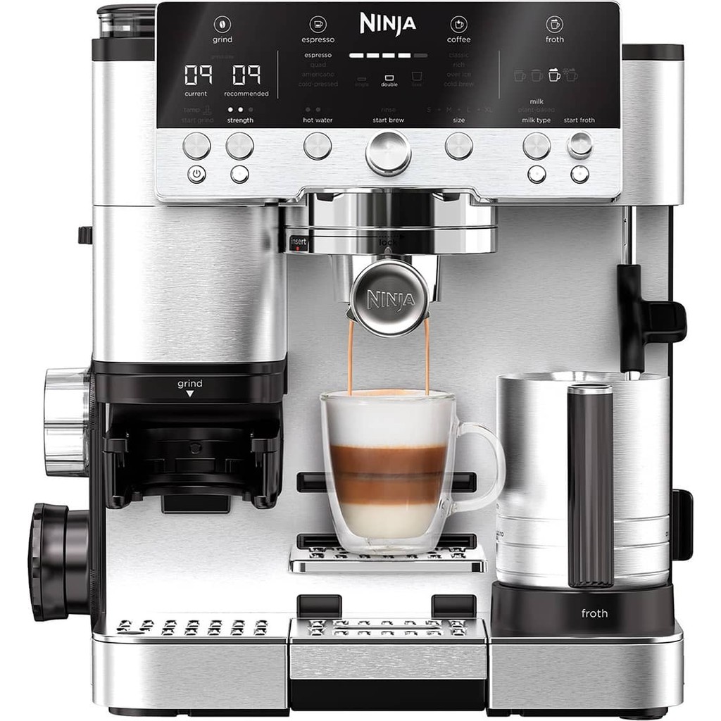 Ninja Luxe Café Premier Espresso Makinesi 1680 W İnox Renkli 3'ü 1 Arada Espresso ve Filtre Kahve - 13x13,5x14,5 Kahve Makineleri Fiyatı