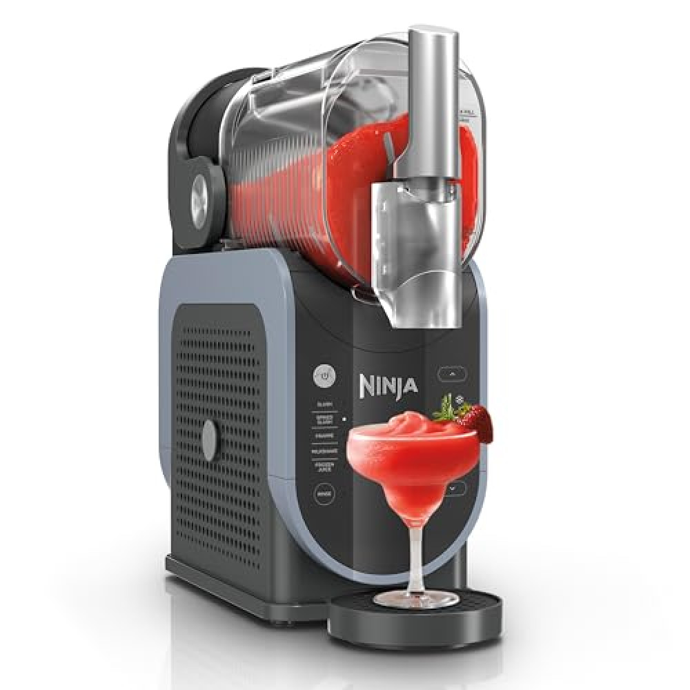 Ninja SLUSHi with RapidChill Technology, 88 oz. Frozen Drink & Slushie Machine, 5 Preset Programs, Margaritas, Frappés, and More, Premium Accents, Black, FS301