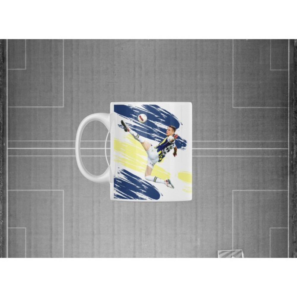 Nino Store Sebastian Szymanski Fenerbahçe Takımı Hediyelik Baskılı Kupa Bardak - Beyaz - 300 ml Fincan / Bardak / Kahve Takımı Fiyatı