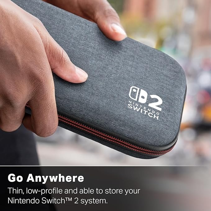 Nintendo Switch 2 Için Slim Case - Koyu Gri, Resmi Lisanslı, Koruyucu Kılıf, 10 Yazılım Kartı Için Yer, Dolgulu Ekran Koruyucu, Entegre Ayak Cep Telefonu Kılıfı Fiyatı