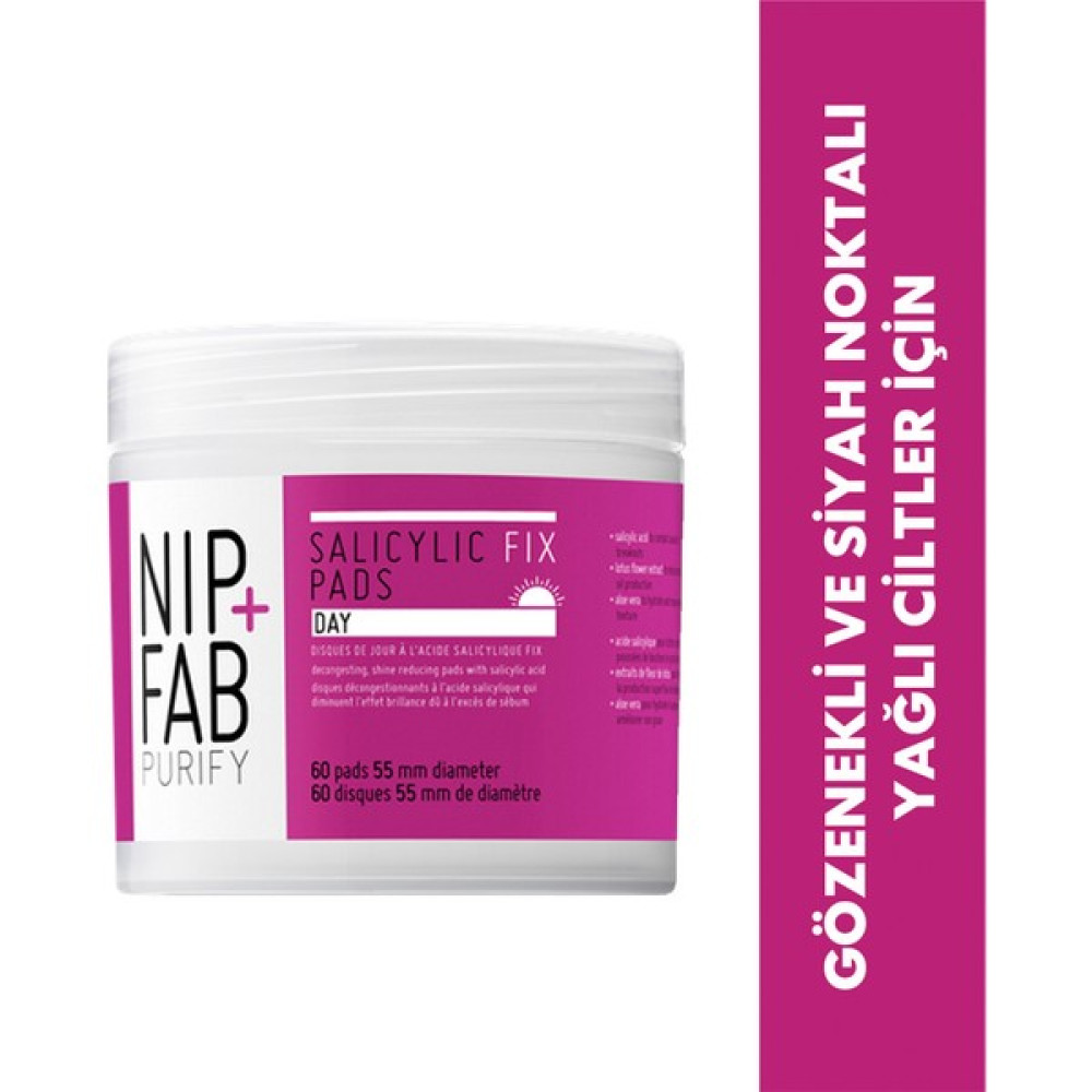 Nip + Fab Teen Skin Yüz Pedi Salisilik Asit 80 ml Makyaj Temizleyicileri Fiyatı