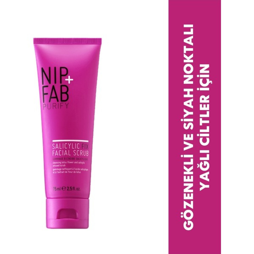 Nıp+Fab Salisilik Asit Fix Yüz Scrub 75 ml Cilt Temizleme ve Peeling Fiyatı