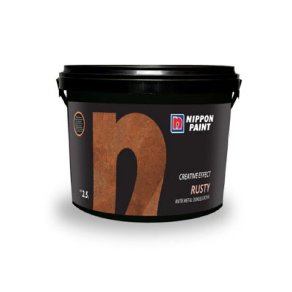 Nippon Rusty Duz Antik Metal Gorunumlu Boya 2.5 Lt İç Cephe Duvar Boyası Fiyatı