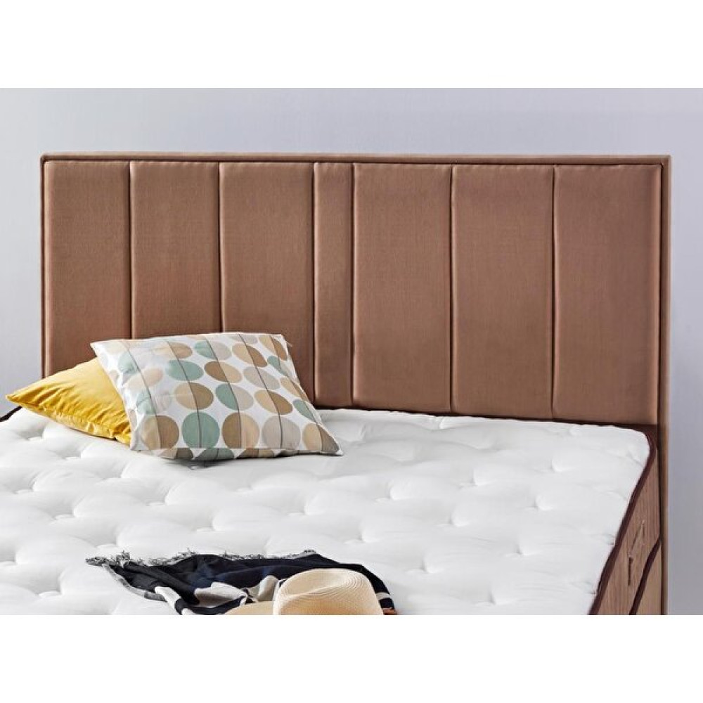 Niron Comfort Başlık 90 cm Tek Kişilik Yatak Başlığı Sütlü Kahve Kumaş Başlık - 90 x 130 cm - Kahverengi Yatak Başlığı Fiyatı