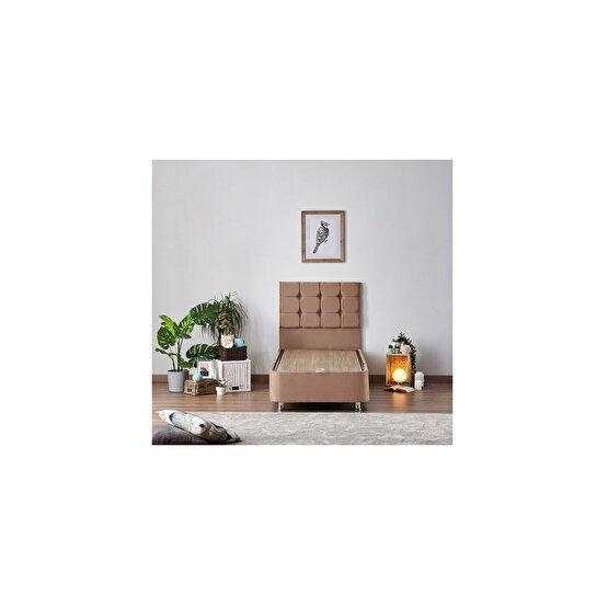 Niron Helen 80x180 cm Tek Kişilik Yatak Baza Başlık Seti