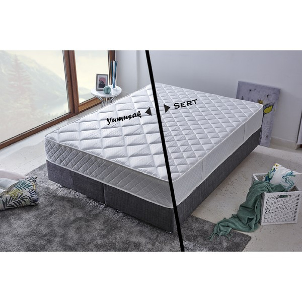 Niron Hybrid Yatak Hem Sert Hem Yumuşak Full Ergonomik 200 x 200 Cm Çift Kişilik Lüks Yatak Yatak Fiyatı