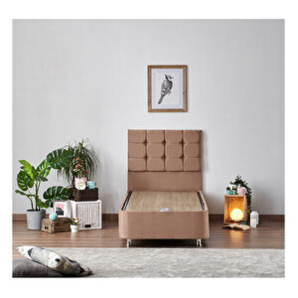 Niron Latte 120x200 Cm Tek Kişilik Yatak Baza Başlık Seti Baza Fiyatı