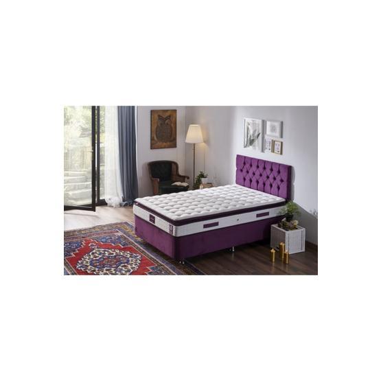 Niron Purple 100x200 Tek Kişilik Pedli Yatak Full Ortopedik Yaylı Yatak