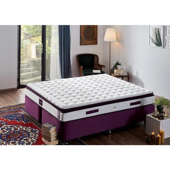 Niron Purple 160X200 Çift Kişilik Pedli Yaylı Yatak Yatak Fiyatı