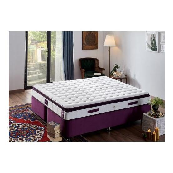 Niron Purple 160X200 Çift Kişilik Pedli Yaylı Yatak