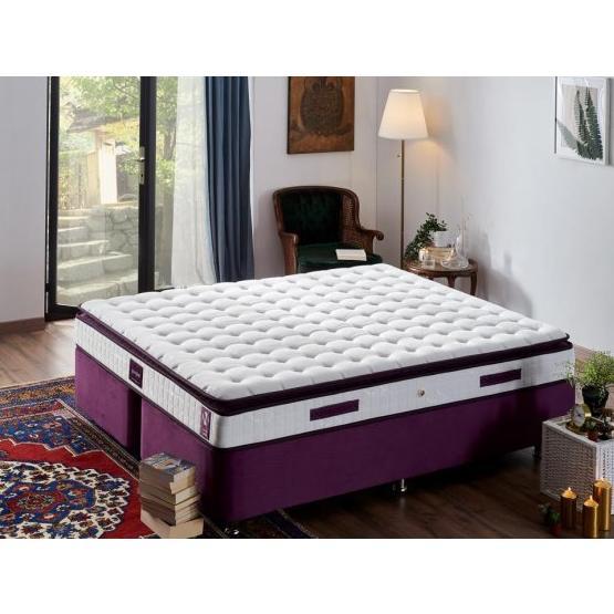 Niron Purple 160X200 Çift Kişilik Pedli Yaylı Yatak