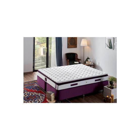 Niron Purple 160X200 Çift Kişilik Pedli Yaylı Yatak