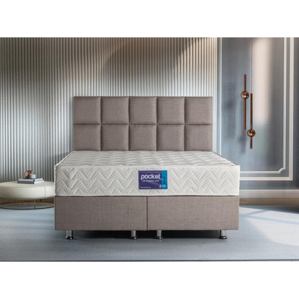 Niron Yatak Niron Blue Pocket Çift Kişilik Lüks Full Ortopedik Paket Yaylı Orta Sert Yatak 160X200 cm - 160 x 200 cm Yatak Fiyatı