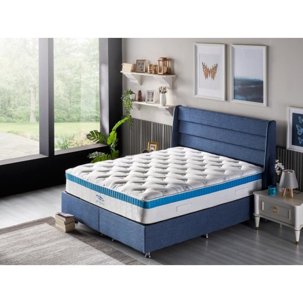 Niron Yatak Niron Dry Touch Çift Kişilik Paket Yaylı Lüks Full Ortopedik Yatak 200X200 cm - 200 x 200 cm Yatak Fiyatı
