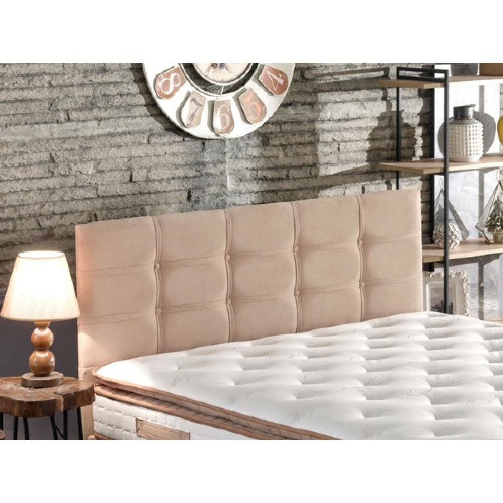 Niron Yatak Polo Çift Kişilik Yatak Başlığı - 140 cm Sütlü Kahve Kumaş Başlık - 100 x 140 cm - Kahverengi Yatak Başlığı Fiyatı