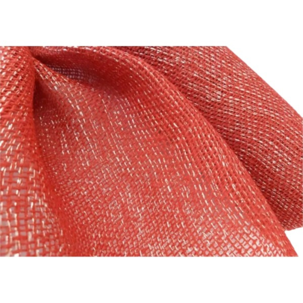 Nisa Floral Jüt Kumaş/kırmızı-Gold - 5 m - Kırmızı - Gold - 50 cm Kumaşlar Fiyatı