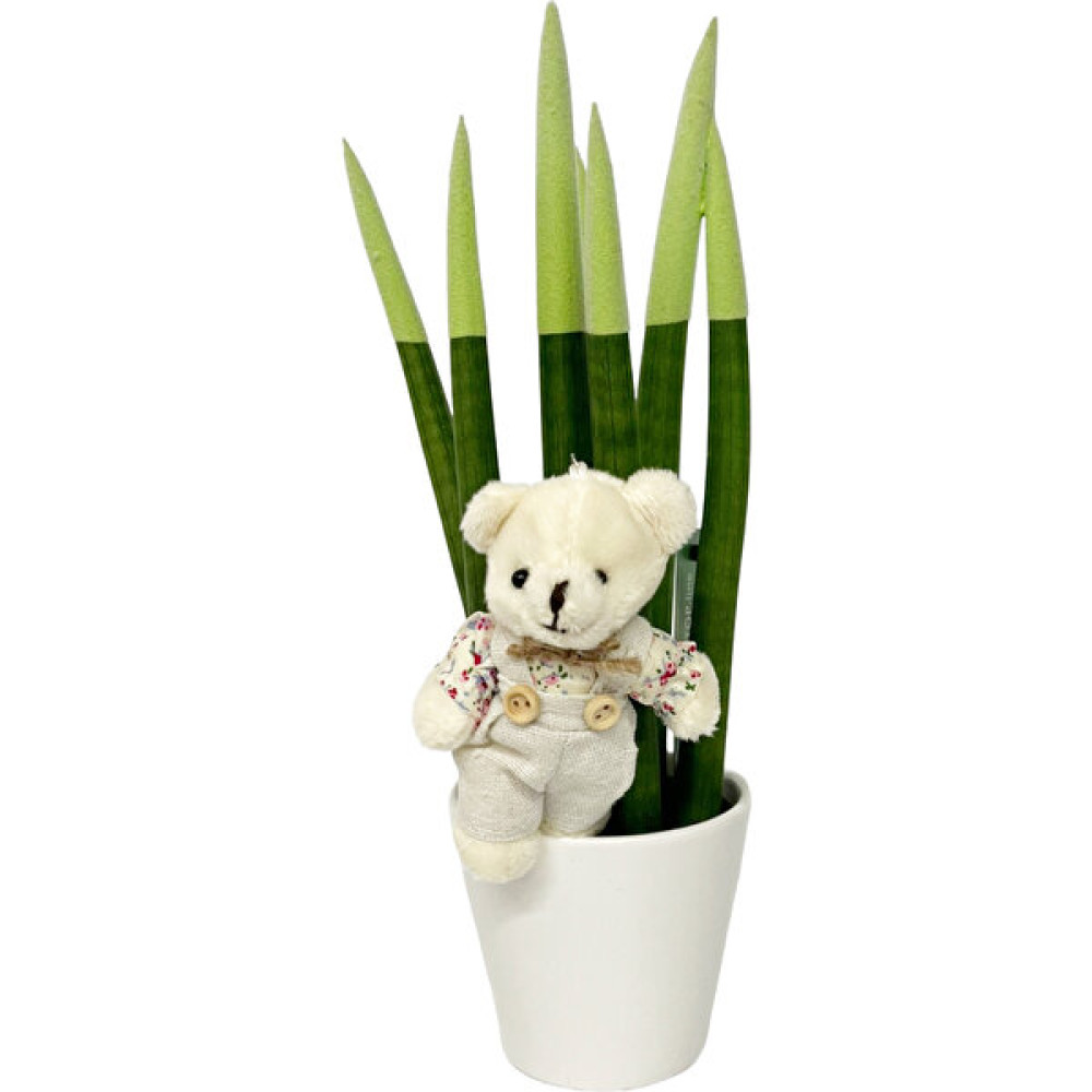Nisa Floral Sansevieria Canlı Çiçek/ Açık Sarı/30-35 cm Maskot Ayıcıklı Bitki Fiyatı