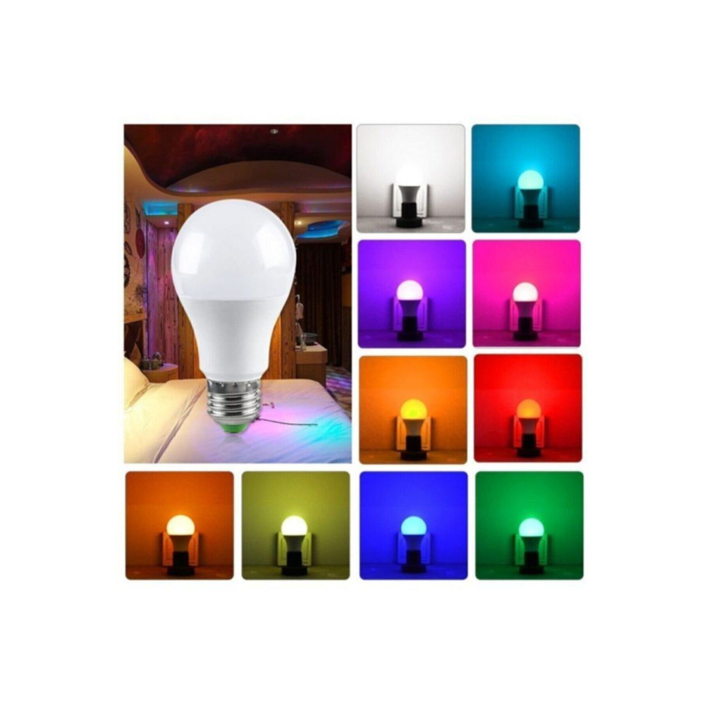 Nisa Rgb Kumandalı Led Renkli Ampul 9w (beyaz Işıklı Ve Çok Renkli ) Ayarlanabilir / Kısılabilir Klasik Ampul Fiyatı