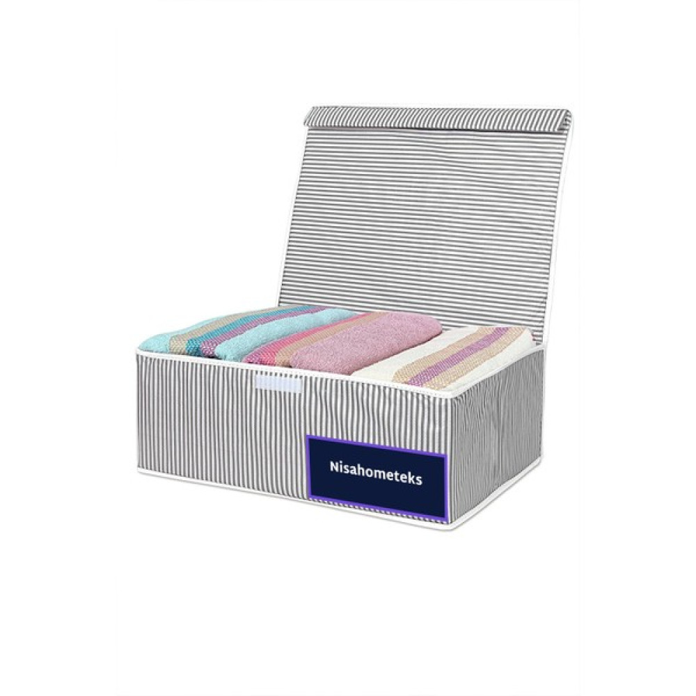 Nisahometeks Baza & Çekyat Altı Kutu Hurç 50 x 40 x 19 cm (Gri) - Gri Hurç Fiyatı