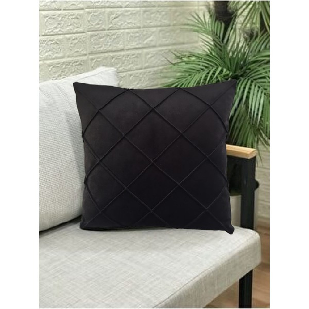Nisahometeks Leke Tutmaz Silinebilir Kapitoneli Kırlent Yastık Kılıfı - 50 x 50 cm - Siyah Kırlent / Mobilya Yastığı Fiyatı