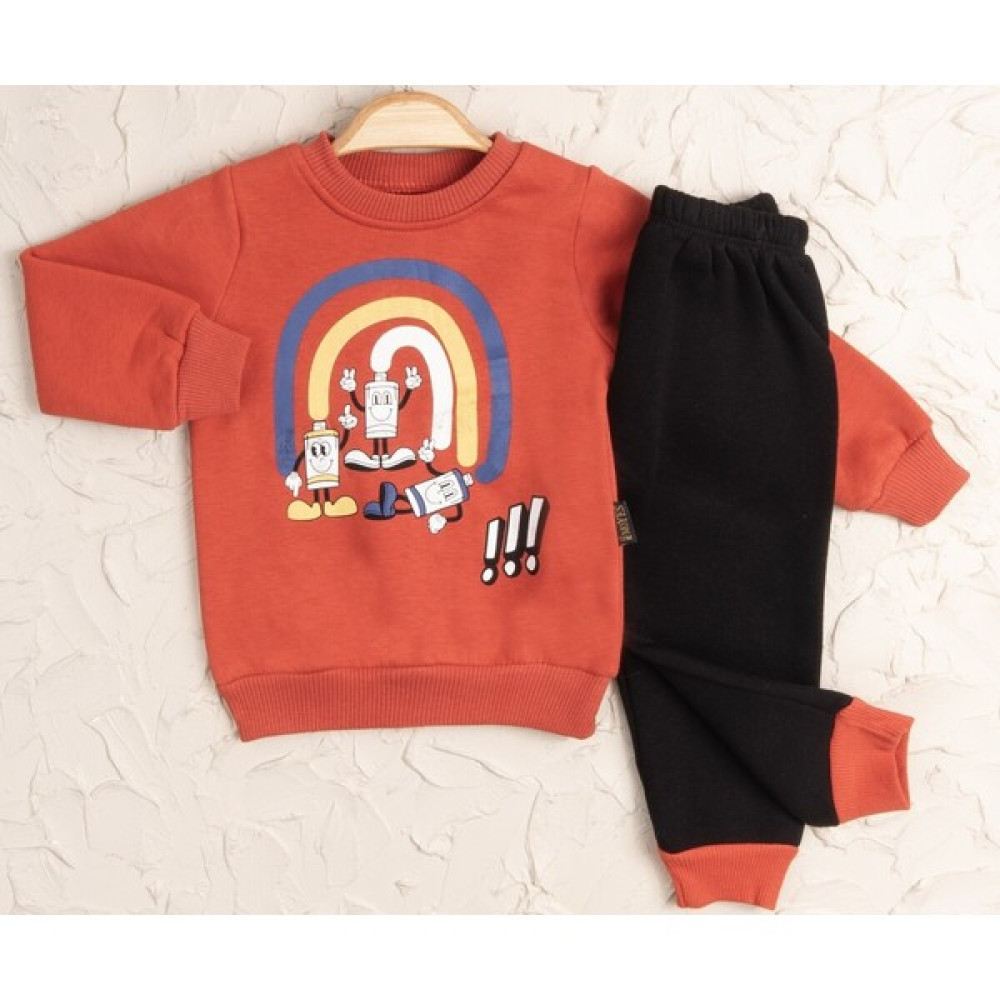 Nisan Kids 6-9-12-18 Ay Unısex Bebek Kışlık Kalın Kumaş Polarlı 3 Ip %100 Pamuk At Üst Takım Kız Çocuk Giyim Takımı Fiyatı