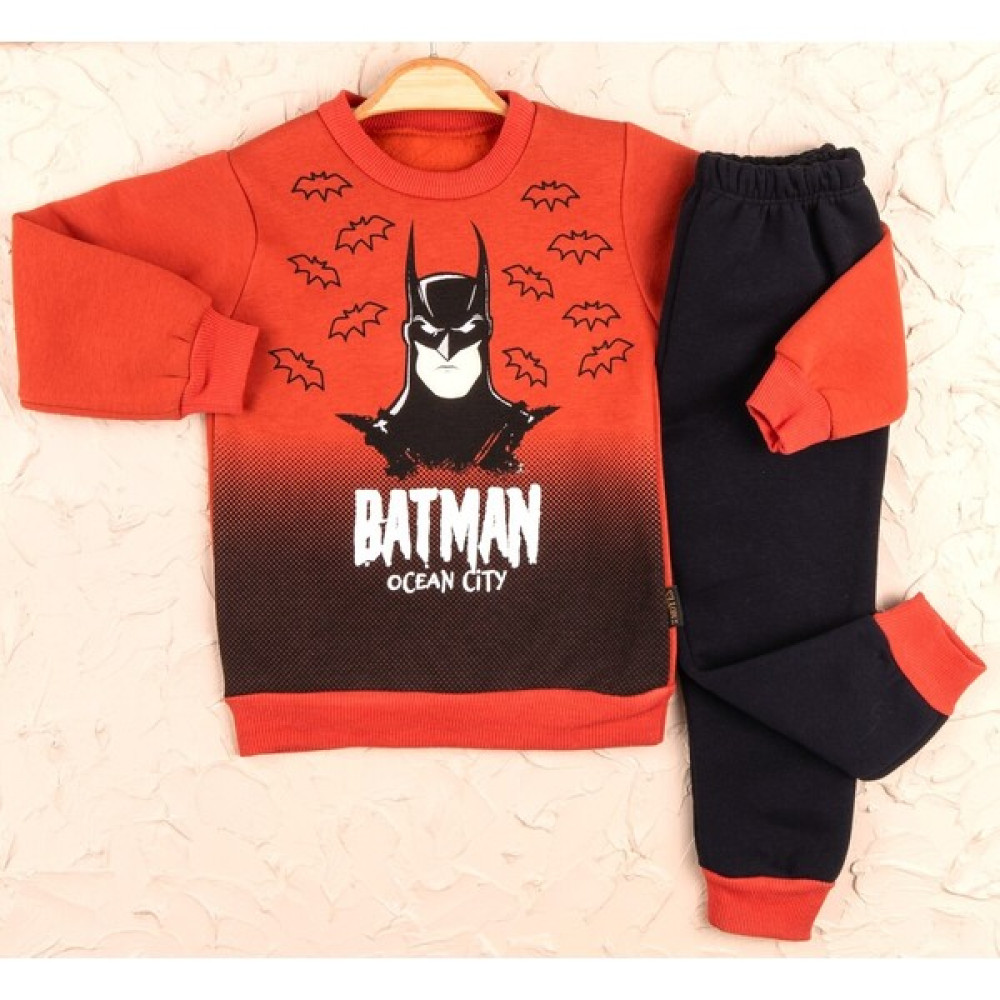 Nisan Kids Batman 1-2-3-4 Yaş Kışlık Kalın 3 Ip Polarlı Erkek Çocuk-Bebek Eşofman Takımı(1 Beden Büyük Alınız) Kız Çocuk Giyim Takımı Fiyatı