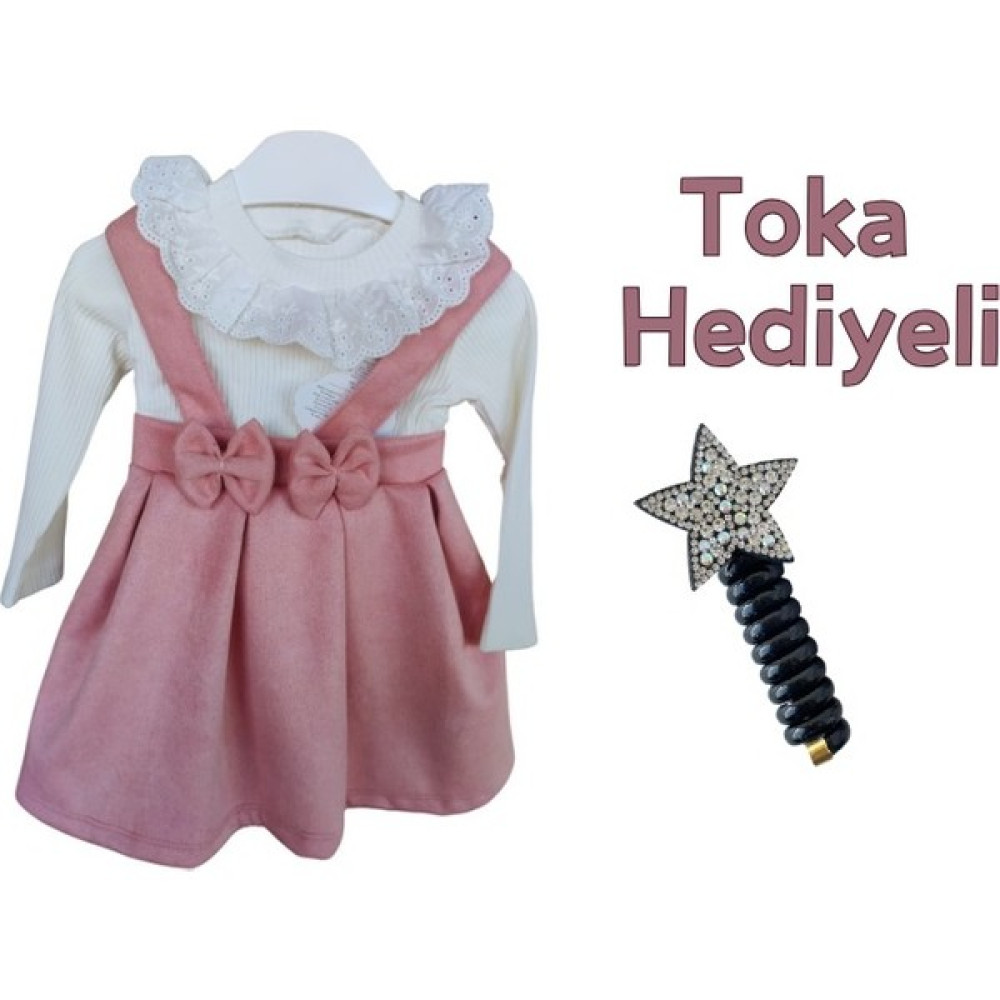 Nisan Kids Bayramlık Kız Çocuk Elbise 1-2-3-4 Yaş Scuba Kumaş - Pileli Jile Kız Çocuk Giyim Takımı Fiyatı